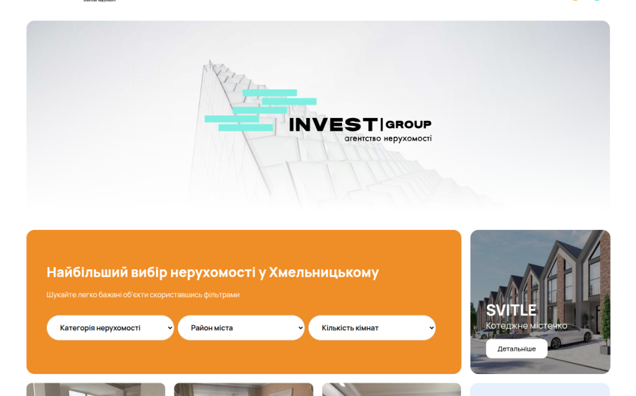 Invest – tworzenie strony dla agencji nieruchomości